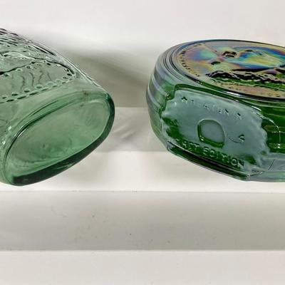 LOT 153: Amber and Green Glass Collection - Nello Gori, Wheaton and More
