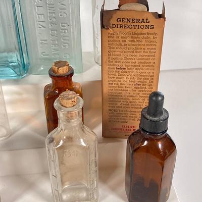 LOT 155: Vintage / Antique Apothecary Bottle Collection