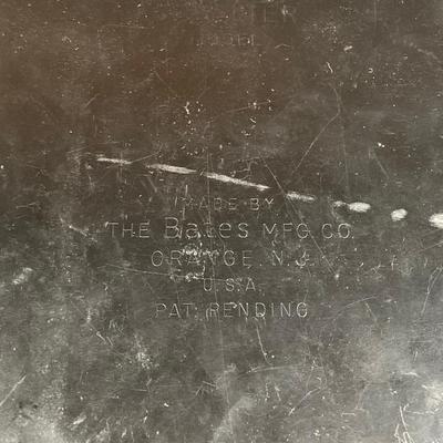 LOT 158: Vintage Telephone Message Center, Bates Cavalier List Finder and Three Telephone Bank / Tins