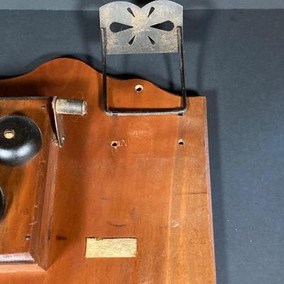 LOT 158: Vintage Telephone Message Center, Bates Cavalier List Finder and Three Telephone Bank / Tins