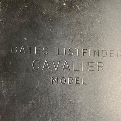 LOT 158: Vintage Telephone Message Center, Bates Cavalier List Finder and Three Telephone Bank / Tins