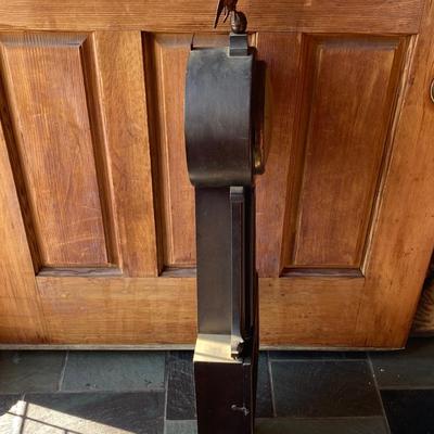 LOT 161: Vintage Alden Eight Day Banjo / George Washington Wall Clock with Key by The Sessions Clock Co