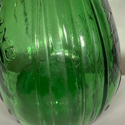 LOT 162: Colorful Glass Bottle Collection - Fislerville Glass Works Green Jenny Lind, Amethyst Colored, Violin Shaped, Wheaton Ink and More