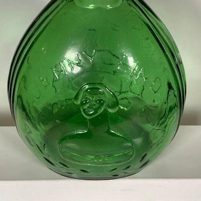 LOT 162: Colorful Glass Bottle Collection - Fislerville Glass Works Green Jenny Lind, Amethyst Colored, Violin Shaped, Wheaton Ink and More