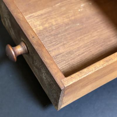 LOT 191: Antique Salt Box INGE w/Wooden Lid made in Germany, Wooden Box Grater w/Drawer & Vintage Metal Graters