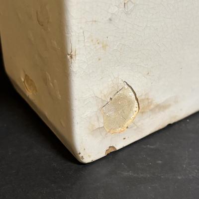 LOT 191: Antique Salt Box INGE w/Wooden Lid made in Germany, Wooden Box Grater w/Drawer & Vintage Metal Graters