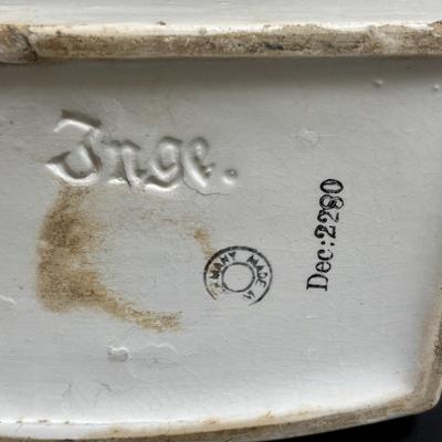 LOT 191: Antique Salt Box INGE w/Wooden Lid made in Germany, Wooden Box Grater w/Drawer & Vintage Metal Graters