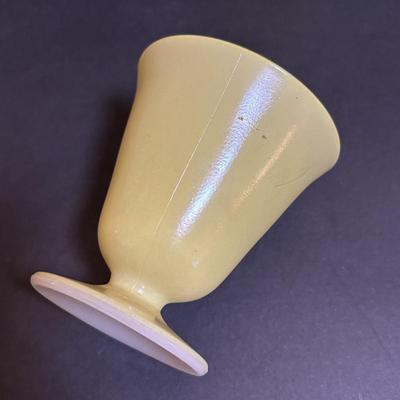 LOT 93: Vintage Hazel Atlas Collections of Glassware: Set of 4 Red Candy Stripe & White Tumblers, Moderntone Platonite...