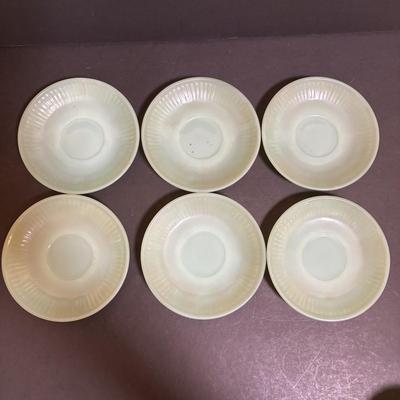 LOT 196: Vintage Fire King Childs Teacups w/Saucers