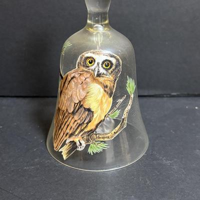 LOT 198: Vintage Wizard/Merlin San Francisco Music Box, Goebel Owls, Snow Owl Decanter, 3 Oil Lamps, Wooden Carved Owl & More