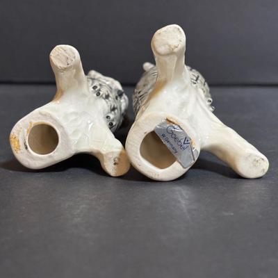 LOT 198: Vintage Wizard/Merlin San Francisco Music Box, Goebel Owls, Snow Owl Decanter, 3 Oil Lamps, Wooden Carved Owl & More