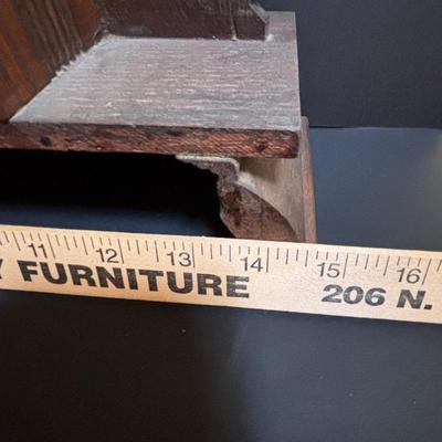 LOT 201: Antique Gingerbread Mantel Calendar Clock - Untested