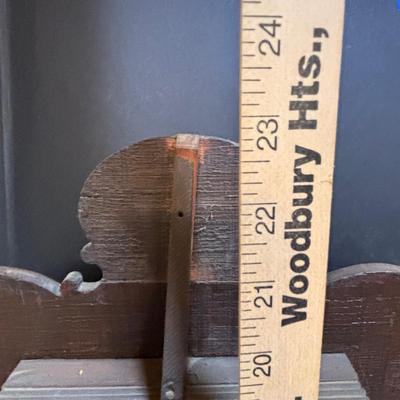 LOT 201: Antique Gingerbread Mantel Calendar Clock - Untested