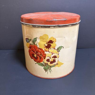 LOT 203: Antique Cast Iron Dover Egg Beater, Vintage Bread Tin, Graters, Utensils, Blown-out Eggs in Wire Basket