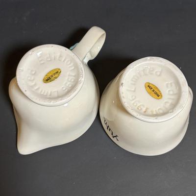 LOT 203: Collection Irish Coffee Glassware, Limited Edition Baileys Irish Creamer & Sugar Bowl, Novelty Shot Glasses Cobalt Blue...