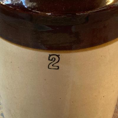 LOT 217: Pair of Stoneware Jugs - ELMIRA, N.Y. and No 2 Sherwood Bros