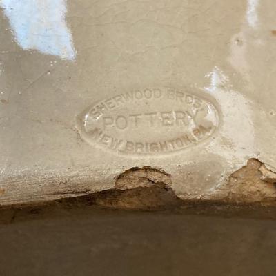 LOT 217: Pair of Stoneware Jugs - ELMIRA, N.Y. and No 2 Sherwood Bros