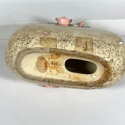 LOT 218: Vintage Collection - Purse Pin Money Bank, Trinket Boxes / Dishes, Win-El-Ware England Oversized Coasters, Decorative Mother...