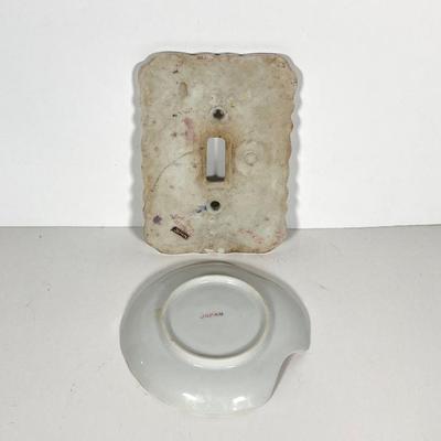 LOT 218: Vintage Collection - Purse Pin Money Bank, Trinket Boxes / Dishes, Win-El-Ware England Oversized Coasters, Decorative Mother...