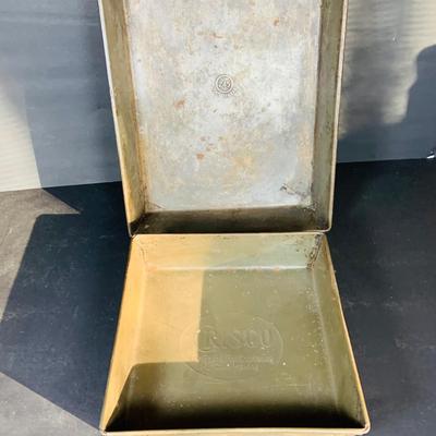 LOT 219: Vintage Kitchen Baking Pans, Sheet, Muffin Tins, Pie Pans, Sifters, Strainers and More