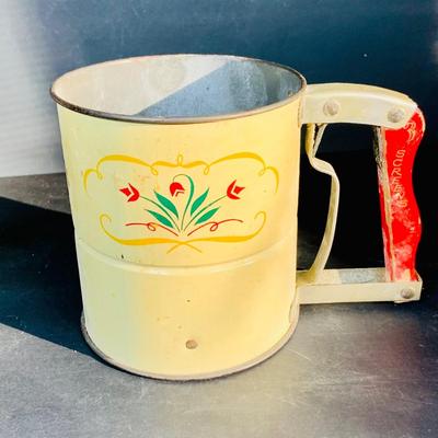 LOT 219: Vintage Kitchen Baking Pans, Sheet, Muffin Tins, Pie Pans, Sifters, Strainers and More