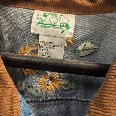 The Quacker Factory Jean Shirts/Jackets Size 3X
