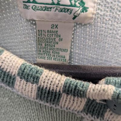 The Quacker Factory Size 2X & 1X Sweaters