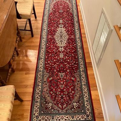 H1150 Antique Oriental Wool Hand Knotted Runner