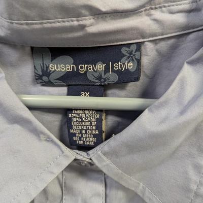 Susan Graver Style Shirt Size 3X