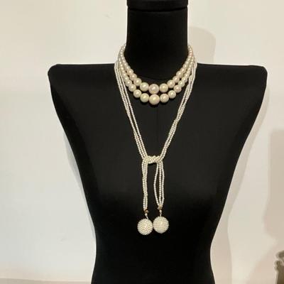 Vintage Faux Pearl Necklaces