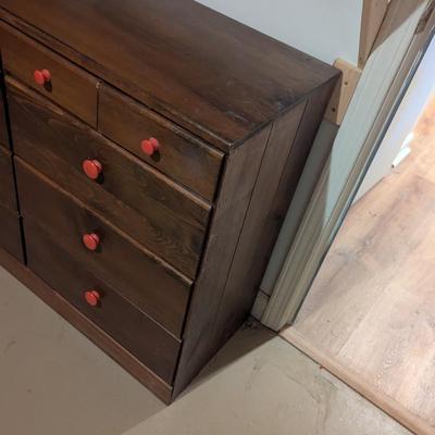 10 Drawer Wooden Dresser