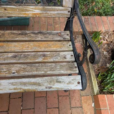 Cast Iron Wood Outdoor Bench