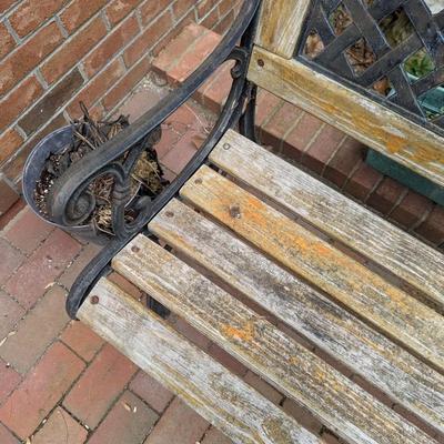 Cast Iron Wood Outdoor Bench