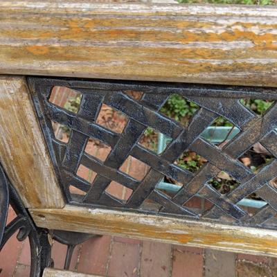 Cast Iron Wood Outdoor Bench