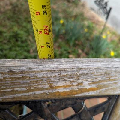 Cast Iron Wood Outdoor Bench