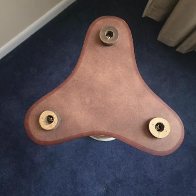 LOT 2L: Round Marble Top Plant Stand/Side Table