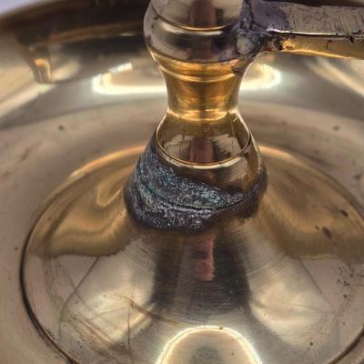 LOT 5L: Assortment of Brass Colored Candlestick Holders