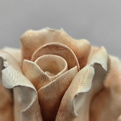 LOT 12L: Vintage Capodimonte Porcelain Rose Basket