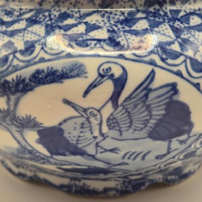 LOT 14L: Hand Made Pitcher with Makers Wording on Bottom, Victoria Ware Pitcher, & Unknown Maker Two Handled Bowl