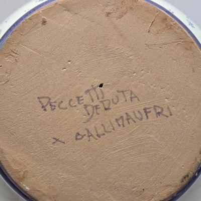 LOT 14L: Hand Made Pitcher with Makers Wording on Bottom, Victoria Ware Pitcher, & Unknown Maker Two Handled Bowl