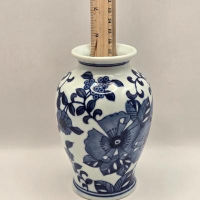 LOT 15L: Tuscan Rose Plate & Three Unknown Maker Vases