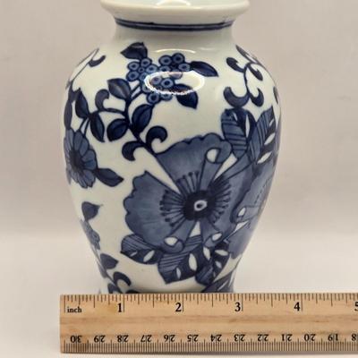 LOT 15L: Tuscan Rose Plate & Three Unknown Maker Vases