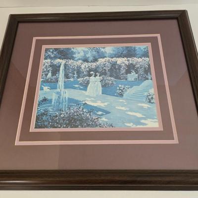 LOT 21L: Victorian Framed Art "Sisters", Victorian Print with Mother & Child, "Spring" Print, & Clayton Hayes...