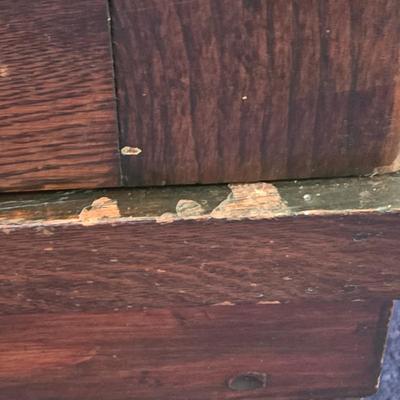 LOT 22L: Antique Solid Wood Armoire