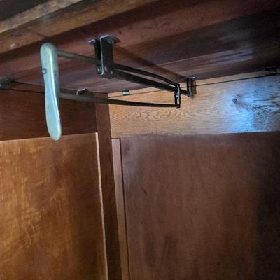 LOT 22L: Antique Solid Wood Armoire