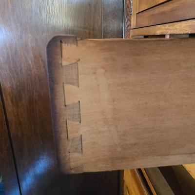 LOT 22L: Antique Solid Wood Armoire