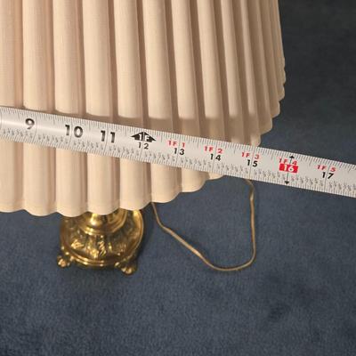 LOT 30L: Two Brass Toned Table Lamps