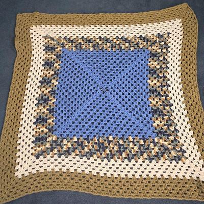 LOT 31L: Various Hand Crocheted Afghan Blankets