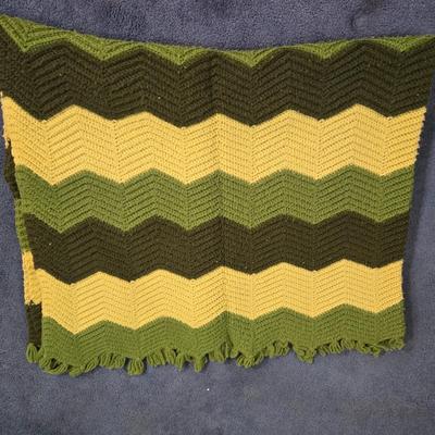 LOT 31L: Various Hand Crocheted Afghan Blankets