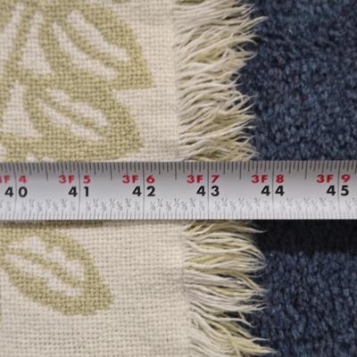 LOT 32L: Two Hand Crocheted Afghan Blankets & Reversible Leaf Blanket